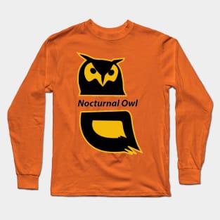 nocturnal owl logo Long Sleeve T-Shirt